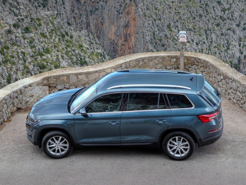 Skoda Kodiaq vista dall'alto