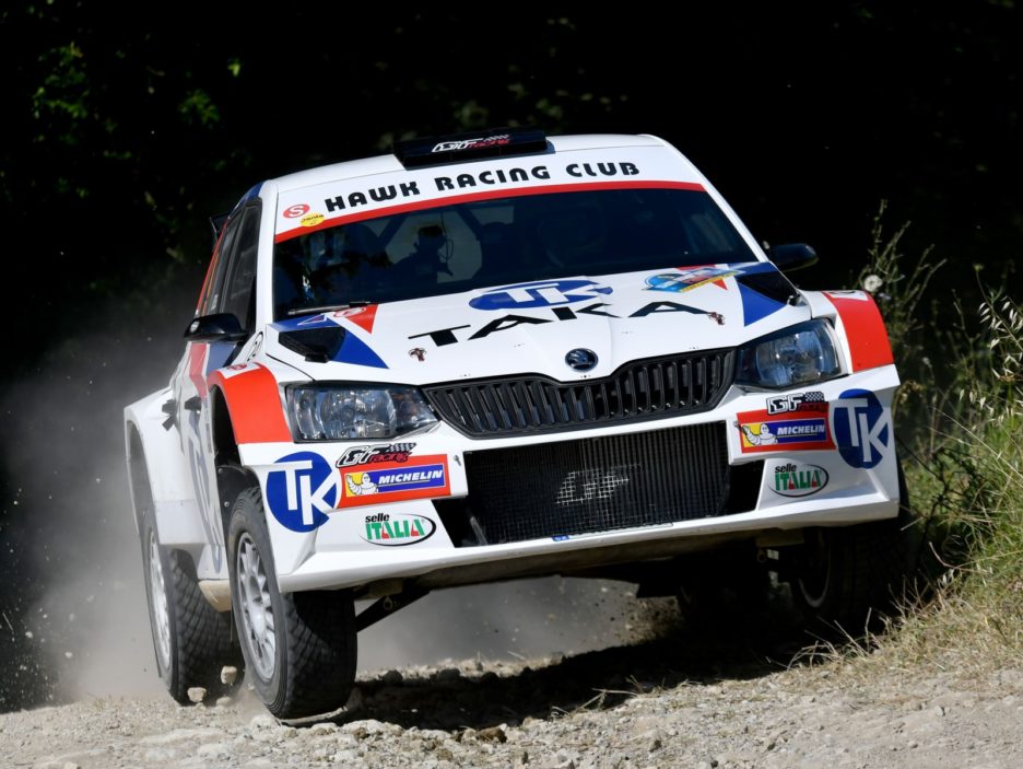 Giacomo Costenaro, Justin Bardini (Skoda Fabia R5 #9, Hawk Racing Club)