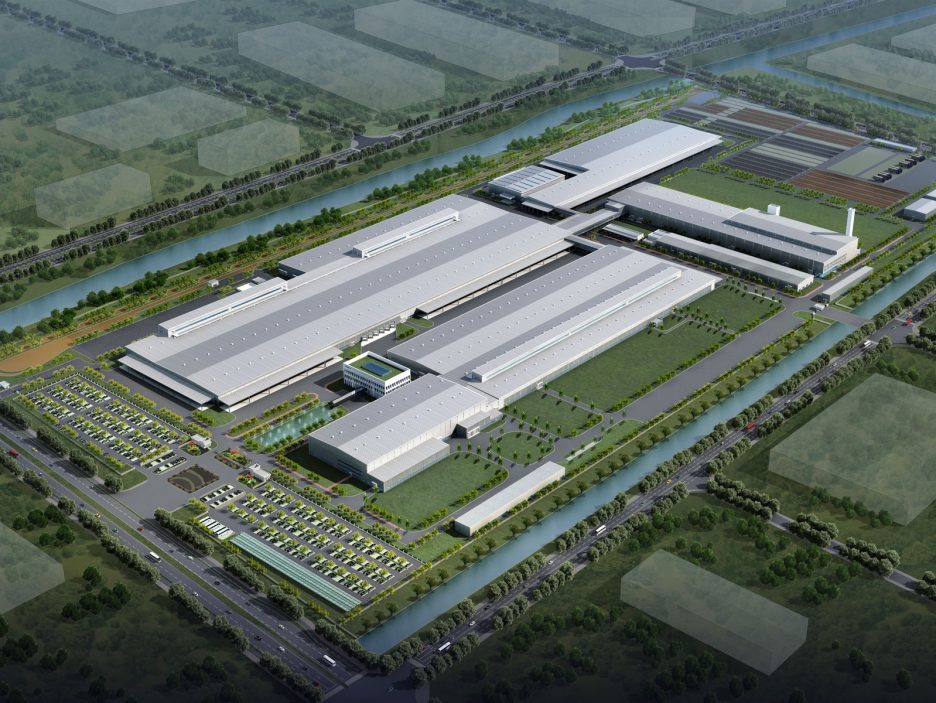Manufacturing plant in Luqiao, artist impression