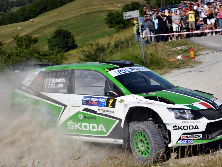 Umberto Scandola, Guido D Amore (Skoda Fabia R5 #2, Daytona Race)