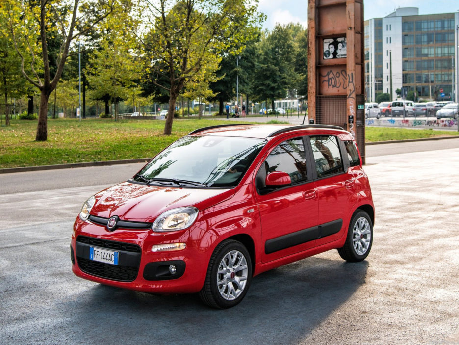 Fiat Panda vista dall'alto