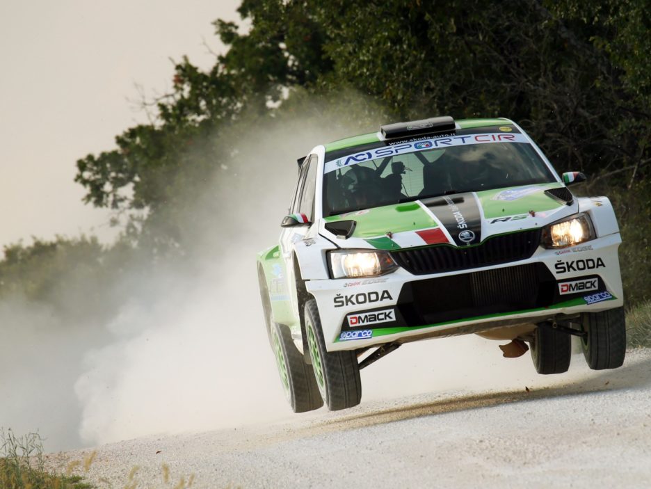 Umberto Scandola, Guido D Amore (Skoda Fabia R5 #2, Daytona Race)