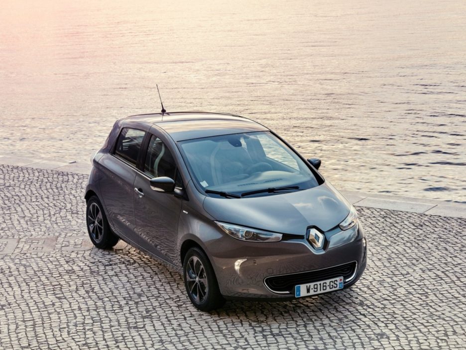Renault Zoe vista dall'alto