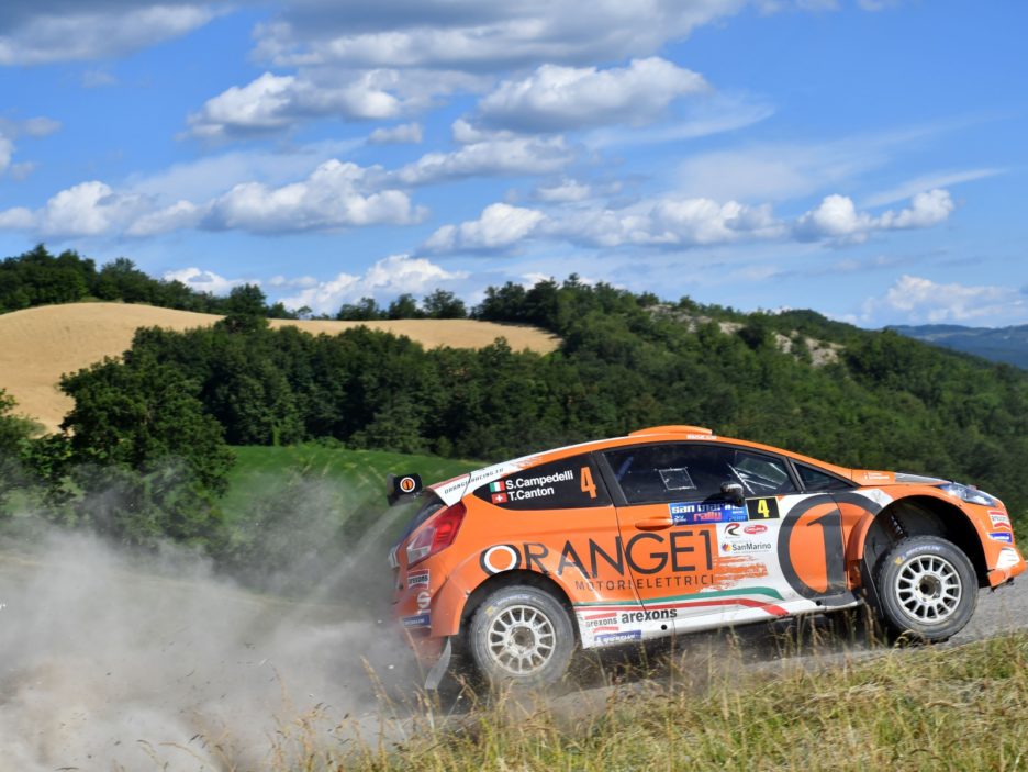 Simone Campedelli, Tania Canton (Ford Fiesta R5 #4, Orange1 Racing)