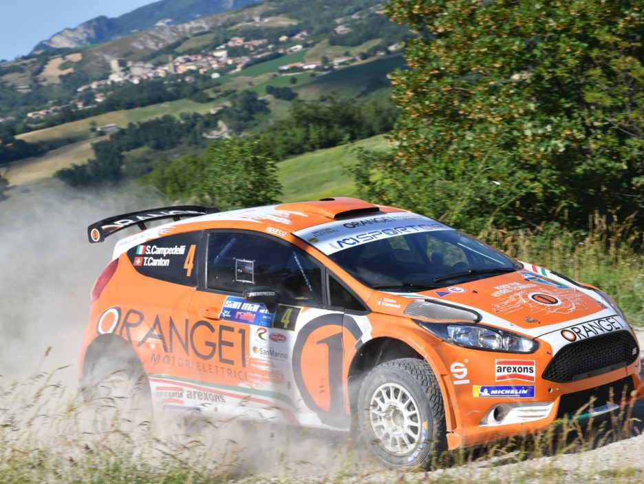 Simone Campedelli, Tania Canton (Ford Fiesta R5 #4, Orange1 Racing)
