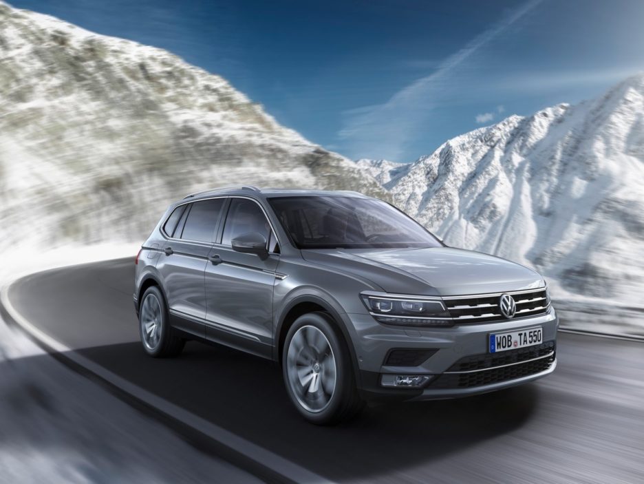 Volkswagen Tiguan Allspace vista dall'alto