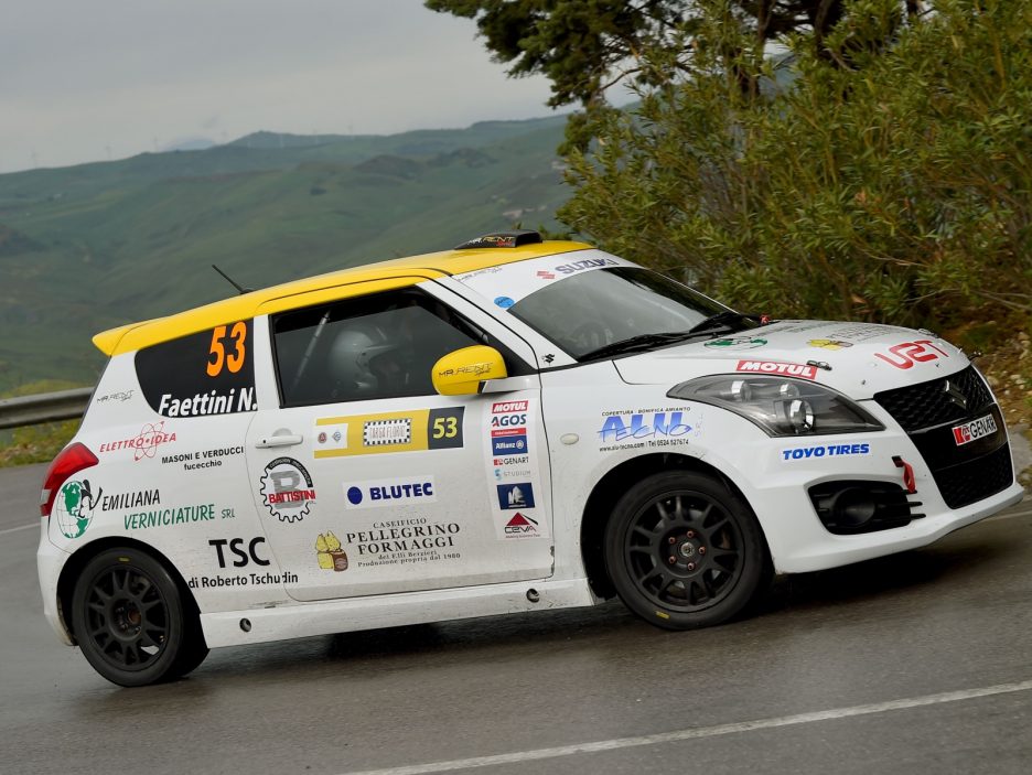 Simone Rivia, Nicolo Faettini (Suzuki Swift #53, Versilia Rally Team)
