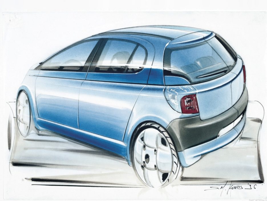 Toyota Yaris prima generazione design 4
