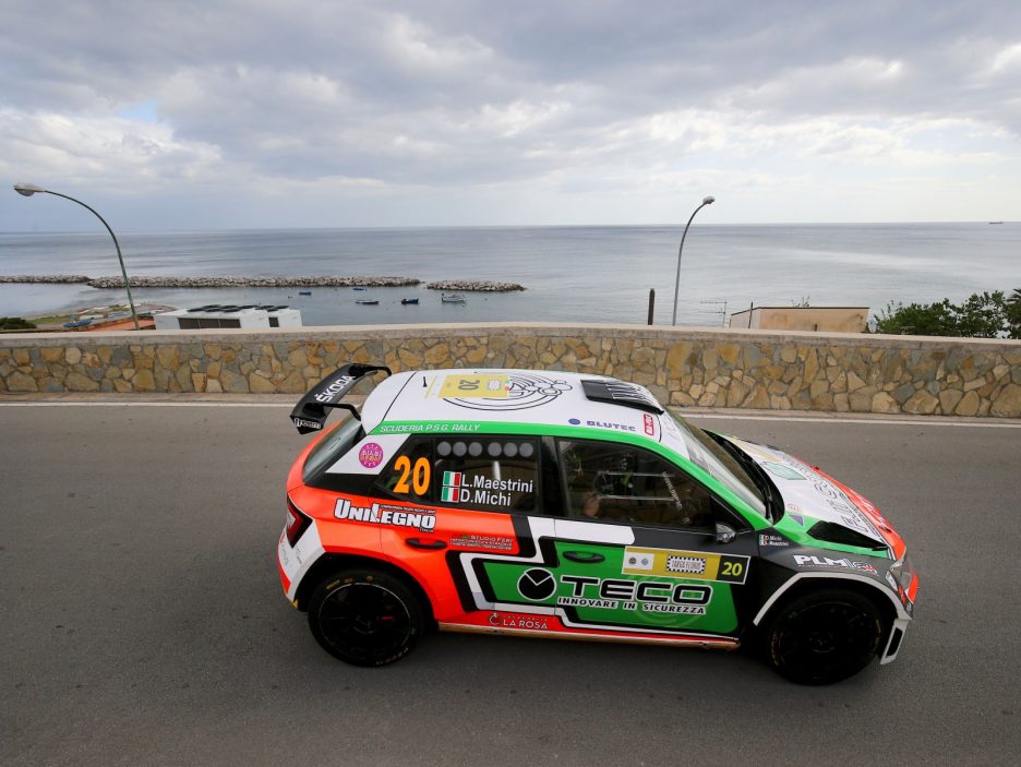 Leopoldo Maestrini, Daniele Michi (Skoda Fabia R5 #20, PSG Rally)