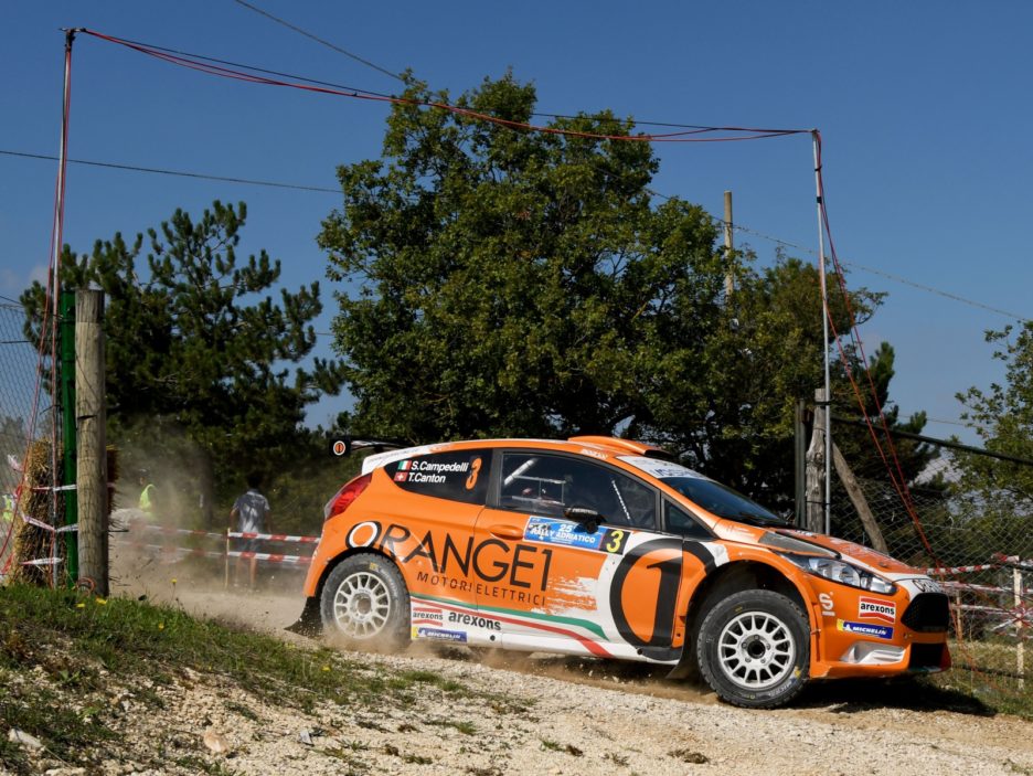 Simone Campedelli, Tania Canton (Ford Fiesta R5 #3, Orange1 Racing)