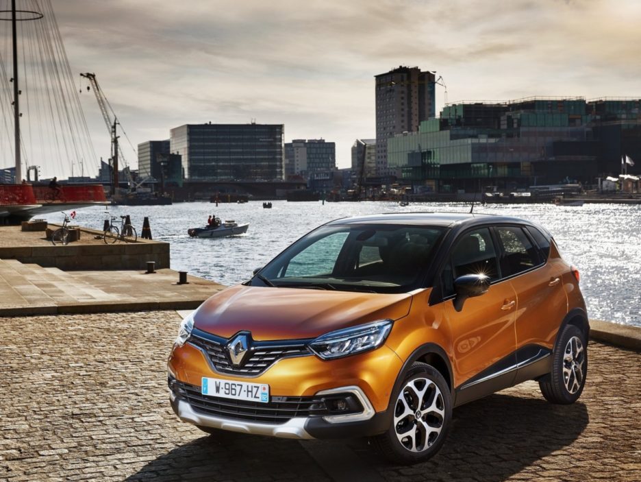 Renault Captur vista dall'alto