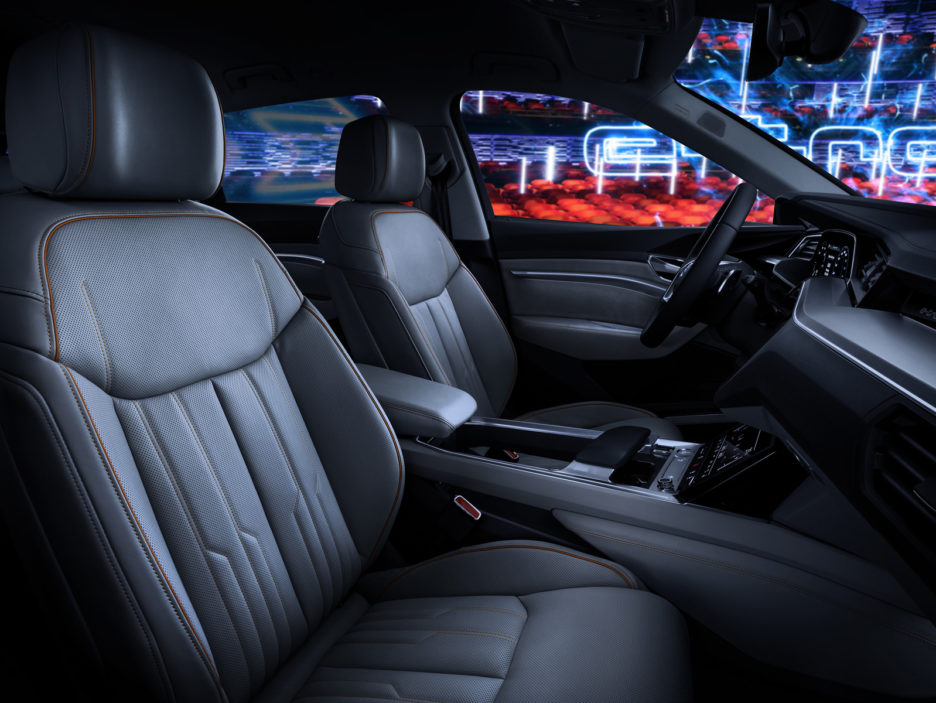 The Audi e-tron prototype on the stage in the Royal Danish Playh