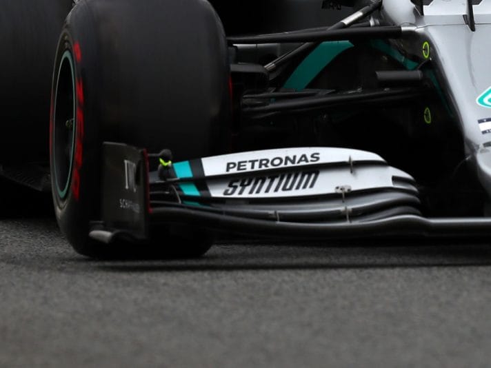 Valtteri Bottas driving the (77) Mercedes AMG Petronas F1