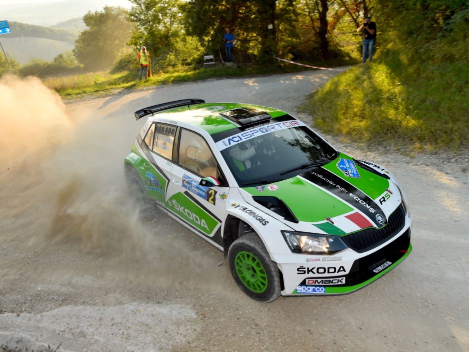 Umberto Scandola, Guido D Amore (Skoda Fabia R5 #2, Daytona Race)