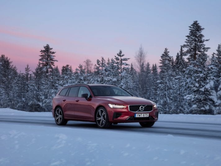 Volvo V60 T8 Test Drive in Luleå, Sweden