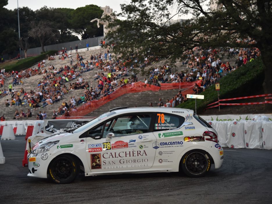 Alessandro Nerobutto, Mattia Menegazzo (Peugeot 208 R2 #78, Hawk Racing Club)