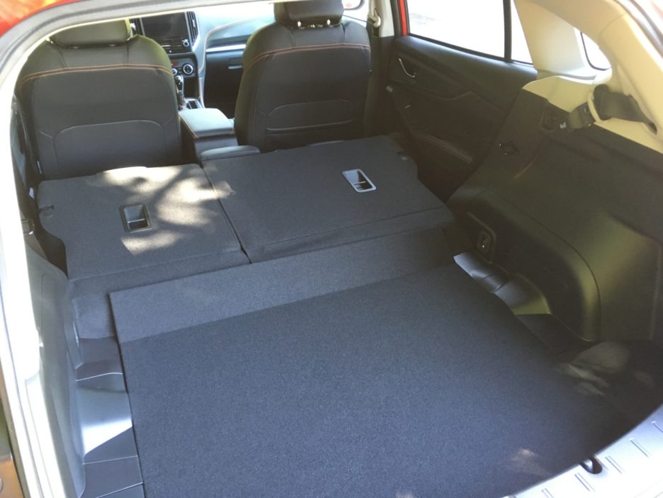 Subaru XV bagagliaio sedili posteriori abbattuti