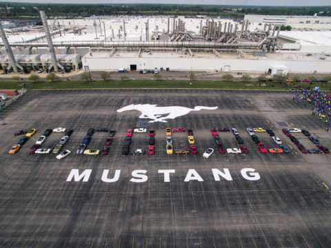 10 Millionth Mustang formation