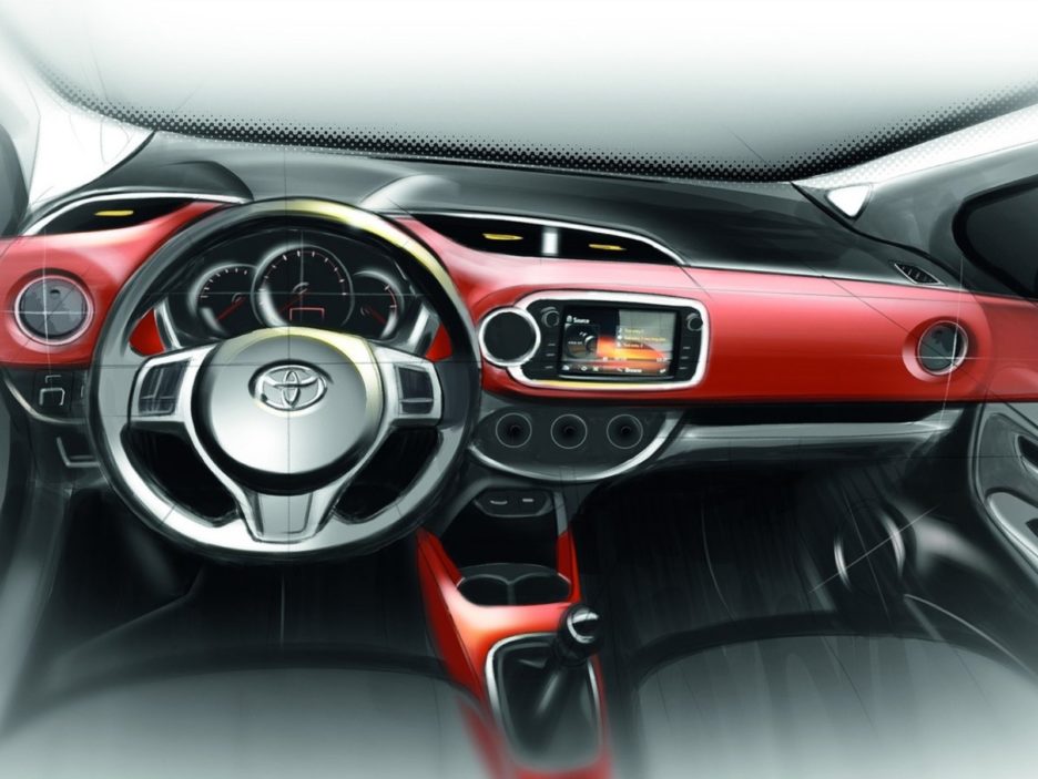 Toyota Yaris terza generazione restyling design interni 2
