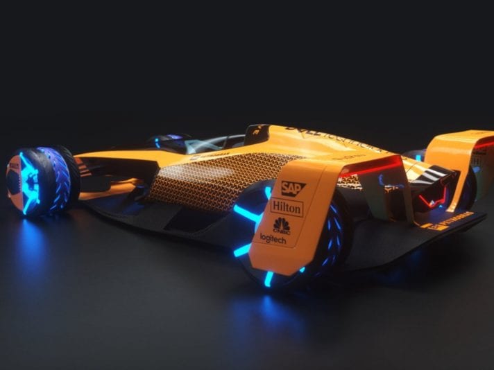 McLaren MCLExtreme tre quarti posteriore