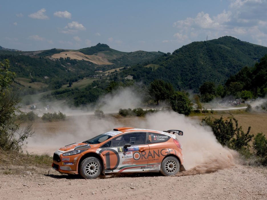 Simone Campedelli, Tania Canton (Ford Fiesta R5 #4, Orange1 Racing)