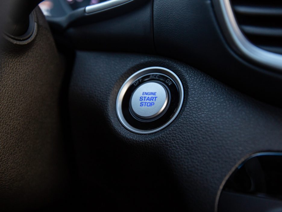 Hyundai Tucson restyling pulsante accensione