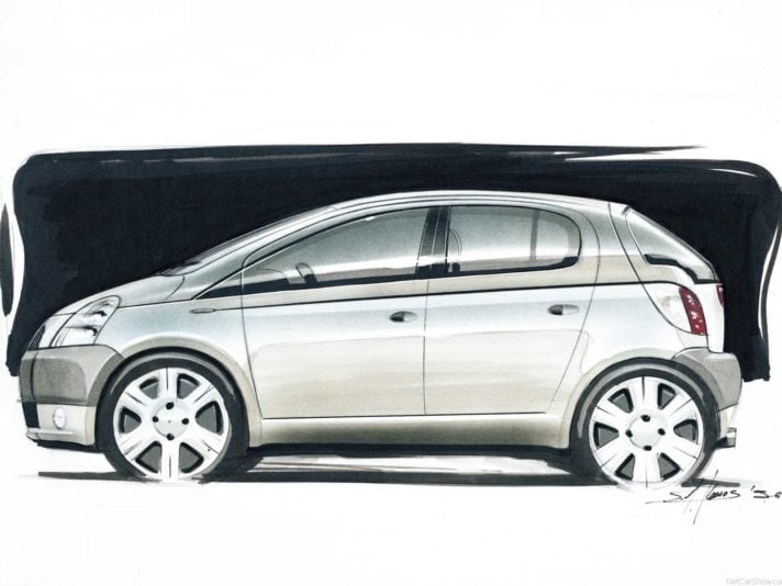 Toyota Yaris prima generazione design 3