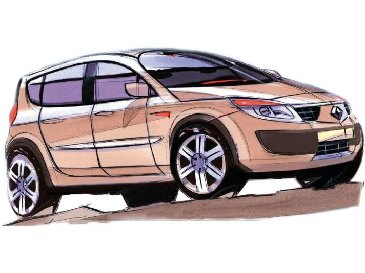 Renault Scénic seconda generazione design