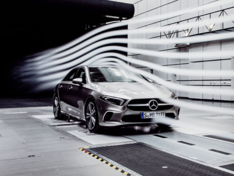 Weltrekord verteidigt: Die neue A-Klasse Limousine: Aerodynamischer ist keiner