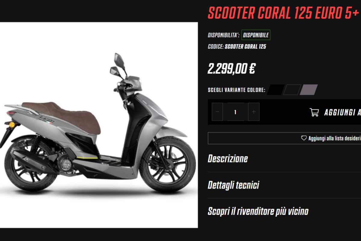 Scooter Coral 125