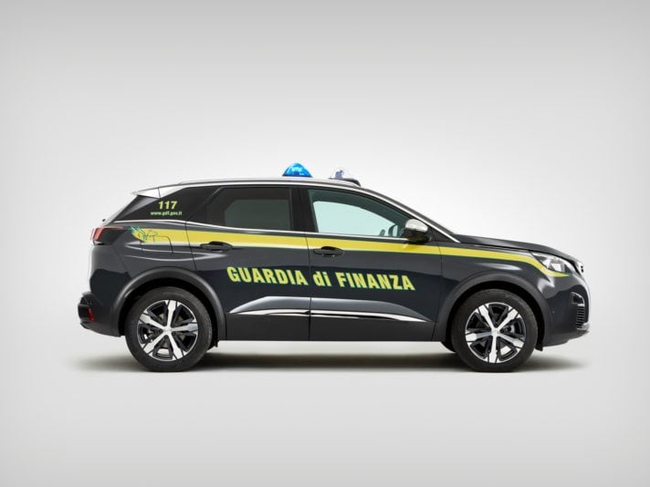 Peugeot 3008 Guardia di Finanza profilo