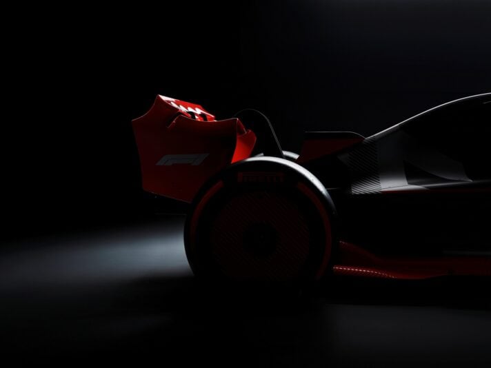 Showcar with Audi F1 launch livery