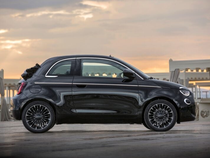 Fiat Nuova 500 Cabrio La Prima by Bocelli profilo