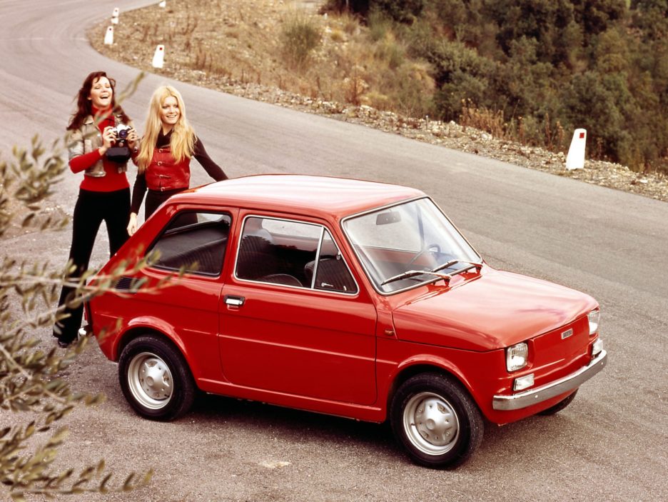 Fiat 126 vista dall'alto