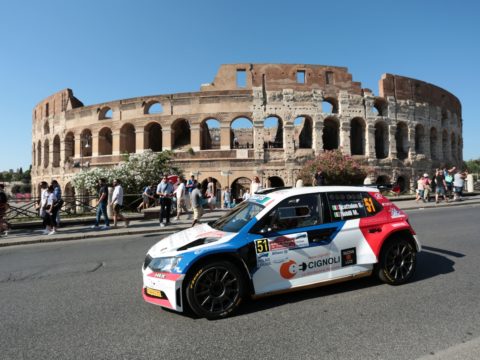 Giacomo Scattolon, Matteo Nobili (Skoda Fabia R5 #51, Road Runner Team)