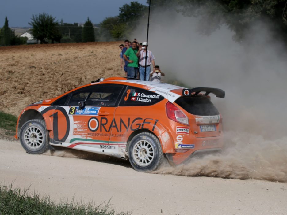 Simone Campedelli, Tania Canton (Ford Fiesta R5 #3, Orange1 Racing)